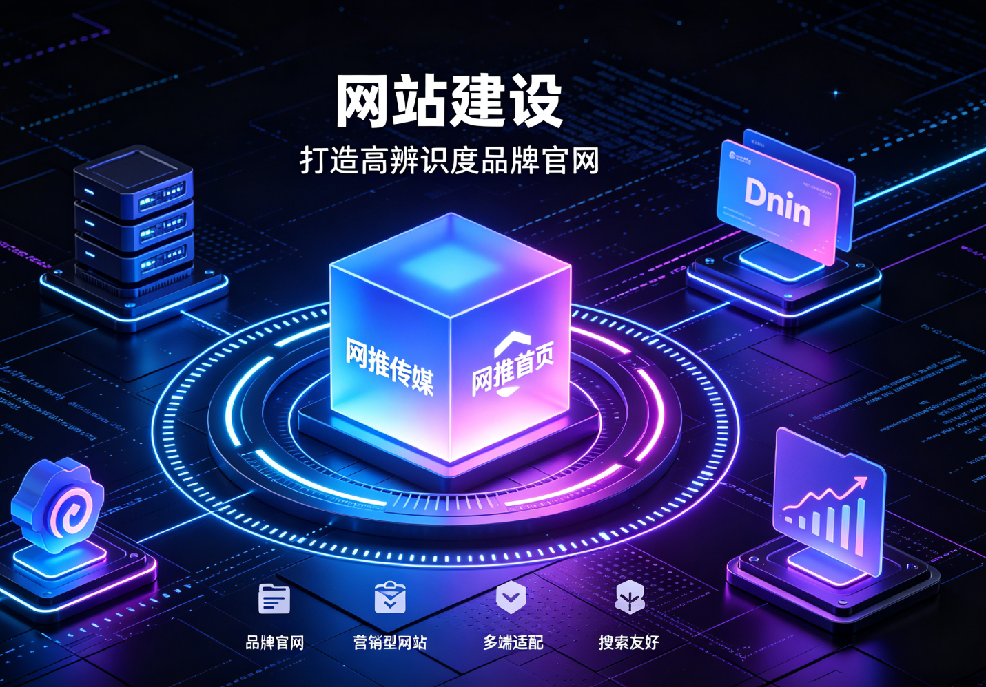 企业网站建设服务展示界面